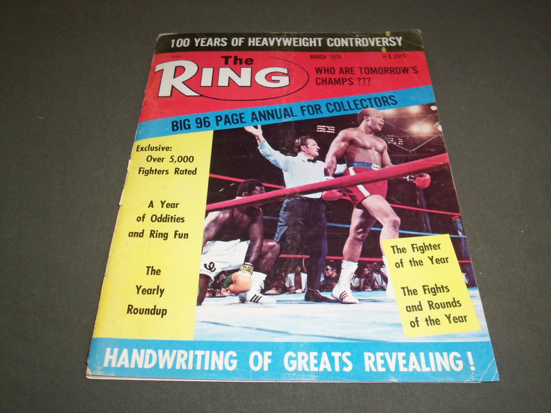 1974 MARCH THE RING MAGAZINE - GEORGE FOREMAN - SP 5320