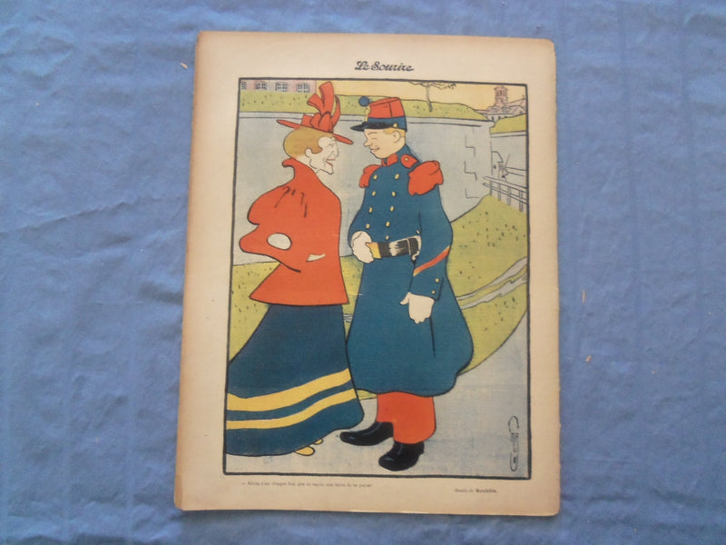 1902 JAN 25 LE SOURIRE MAGAZINE - ILLUSTRATED COMEDY - FRENCH TEXT - SP 4864V