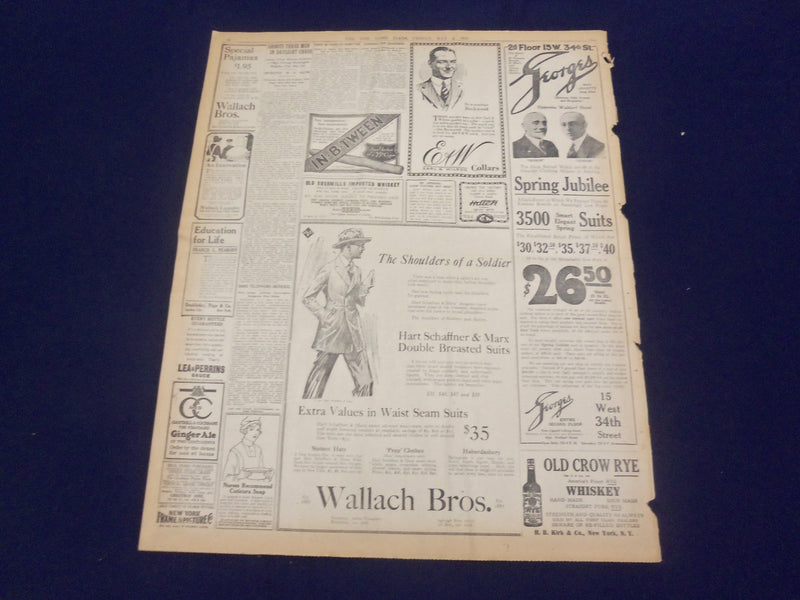 1919 MAY 2 NEW YORK TIMES - GERMAN ENVOYS CANNOT GO HOME - NT 9237