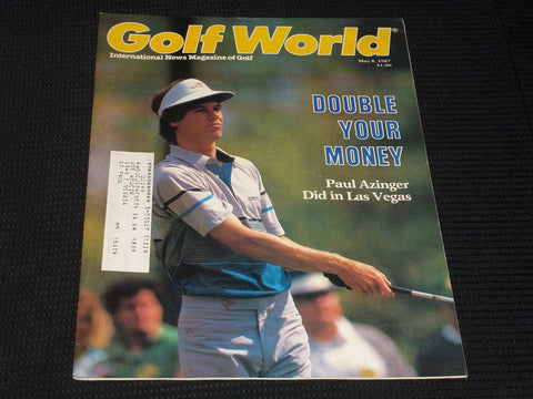 1987 MAY 8 GOLF WORLD MAGAZINE - PAUL AZINGER FRONT COVER - E 5519A