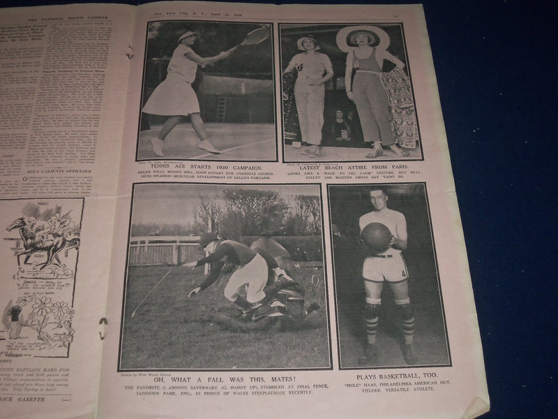 1930 APR 19 NATIONAL POLICE GAZETTE - JEANETTE LOFF - HELEN MOODY - SP 3061