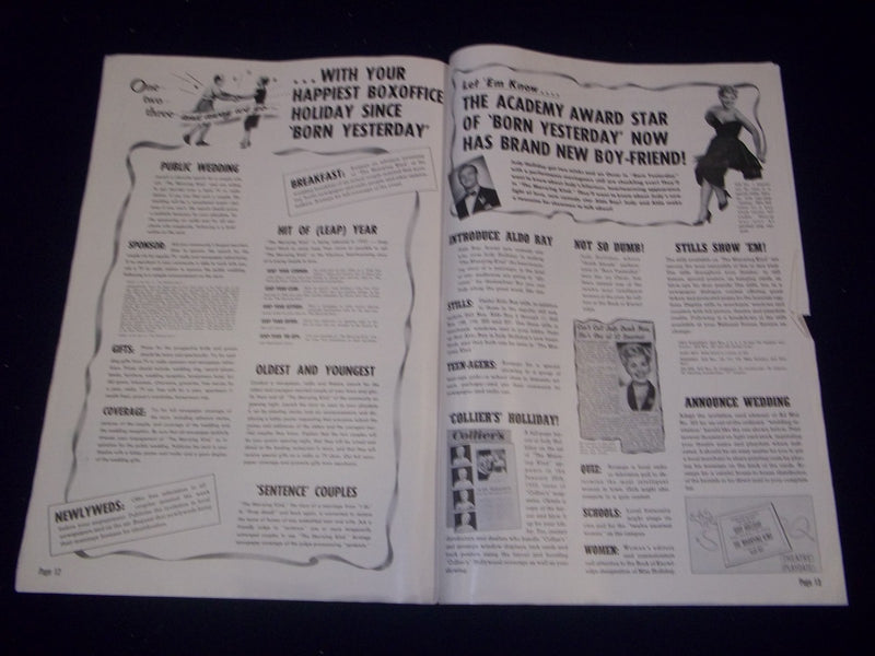 1952 THE MARRYING KIND MOVIE PRESS BOOK - JUDY HOLLIDAY - ALDO RAY - P 111