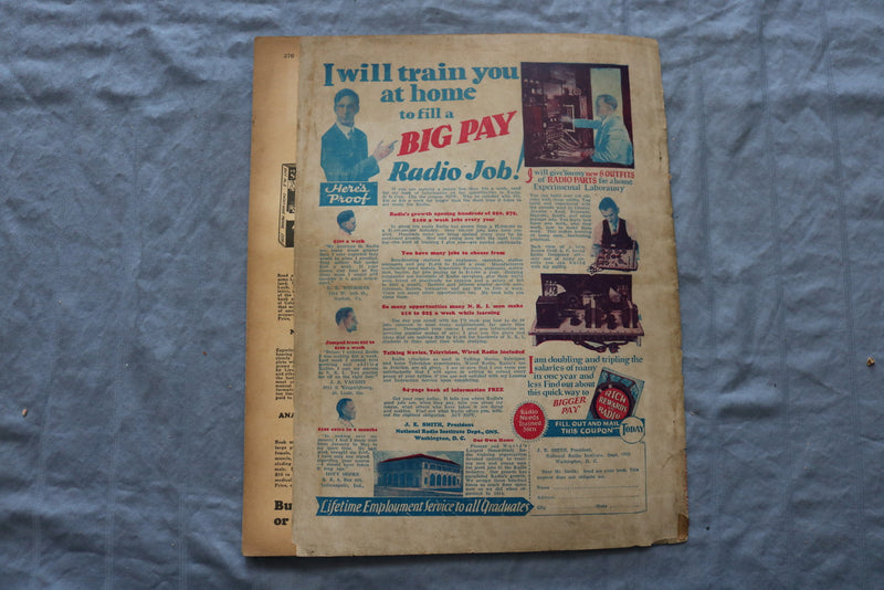 1930 DECEMBER RADIO NEWS MAGAZINE - STENODE RADIOSTAT COVER - ST 1006I