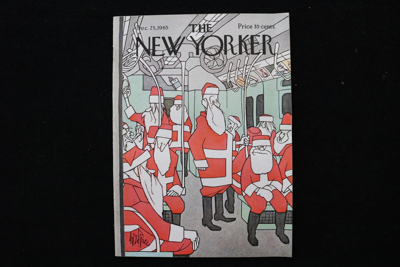 1965 DECEMBER 25 NEW YORKER MAGAZINE - GREAT ILLUSTRATED COVER - NY 2690