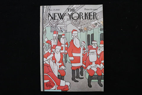 1965 DECEMBER 25 NEW YORKER MAGAZINE - GREAT ILLUSTRATED COVER - NY 2690