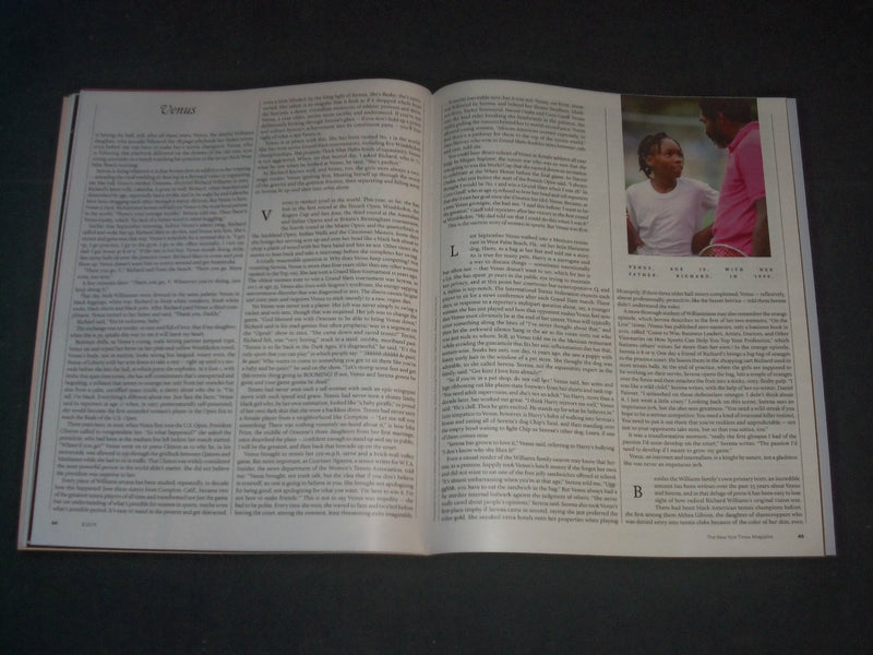 2019 AUGUST 25 THE NEW YORK TIMES MAGAZINE - VENUS WILLIAMS COVER - B 6391