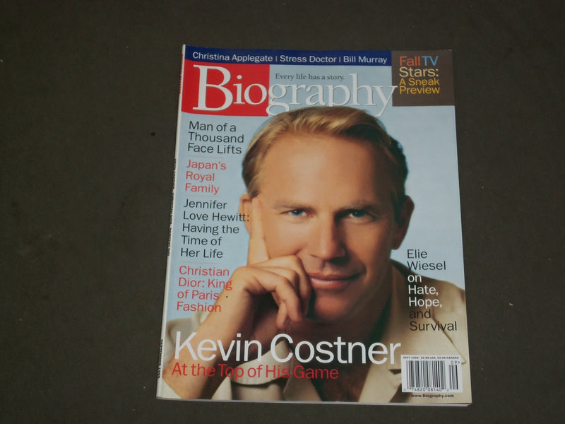 1999 SEPTEMBER BIOGRAPHY MAGAZINE - KEVIN COSTNER COVER - B 3736