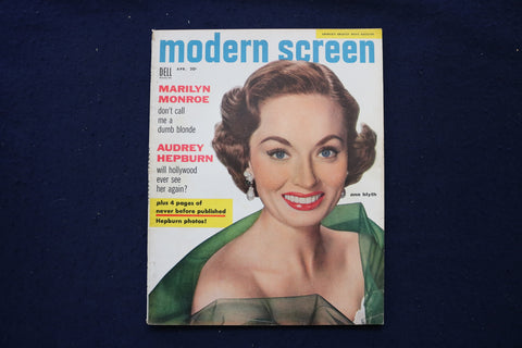 1955 APRIL MODERN SCREEN MAGAZINE - ANN BLYTH COVER - E 18530