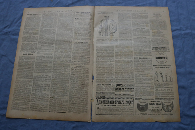 1897 AUGUST 29 LE PETIT ECHO DE LA MODE MAGAZINE - ROBE MALEY - FRENCH - NP 8664