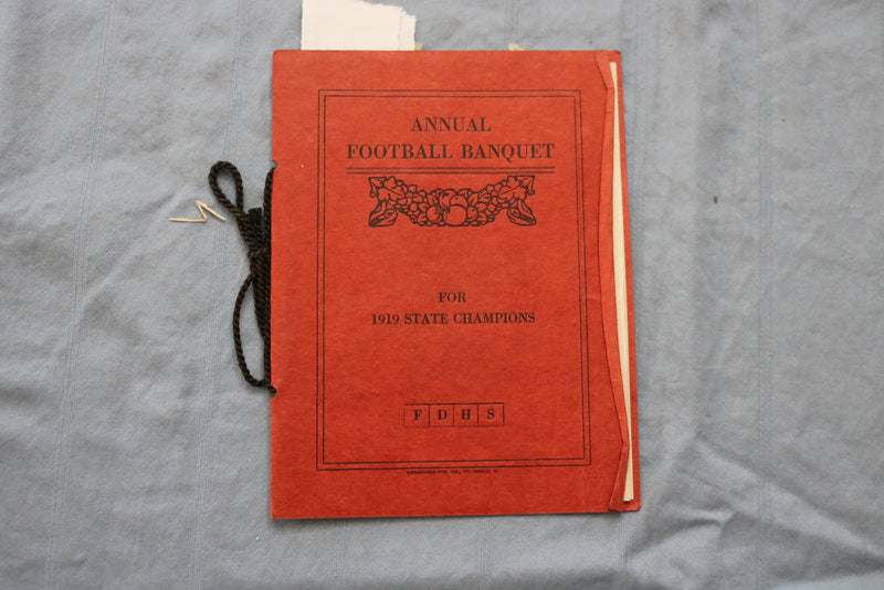 1919 FORT DODGE HIGH SCHOOL PROGRAMS SOFTCOVER BOOKS - LOT OF 2 - K 730
