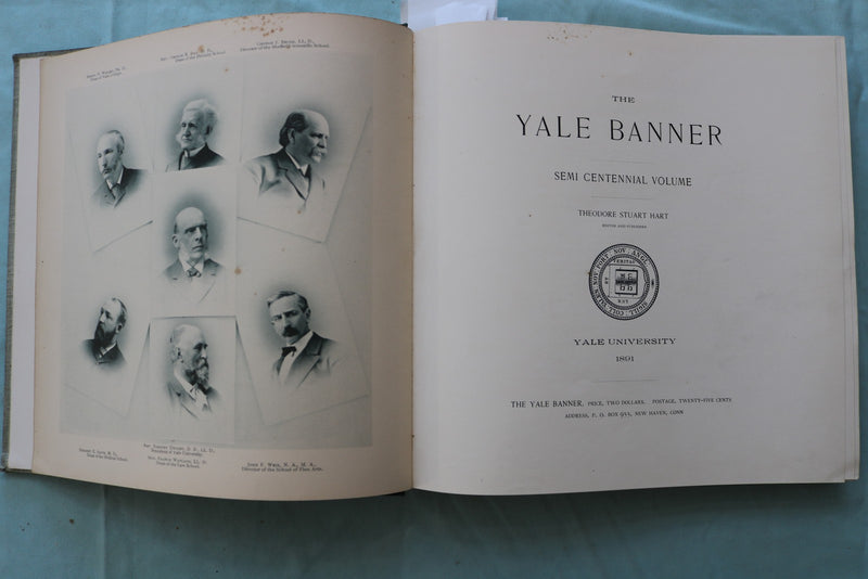 1891 THE YALE BANNER - SEMI CENTENNIAL VOLUME - HARDCOVER BOOK - KD 9619