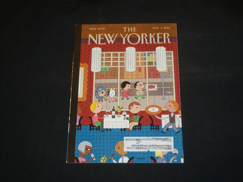 2013 NOVEMBER 4 THE NEW YORKER MAGAZINE - ILLUSTRATED COVER - NY 2185