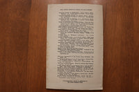 1909 APRIL THE JOHNS HOPKINS UNIVERSITY CIRCULAR SOFTCOVER BOOK - K 3159