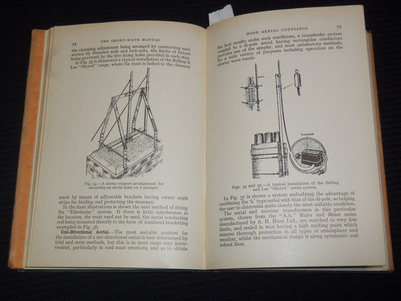 1942-1944 NEWNES SHORT-WAVE MANUALS BY F. J. CAMM - BOOK LOT OF 2 - KD 4065F