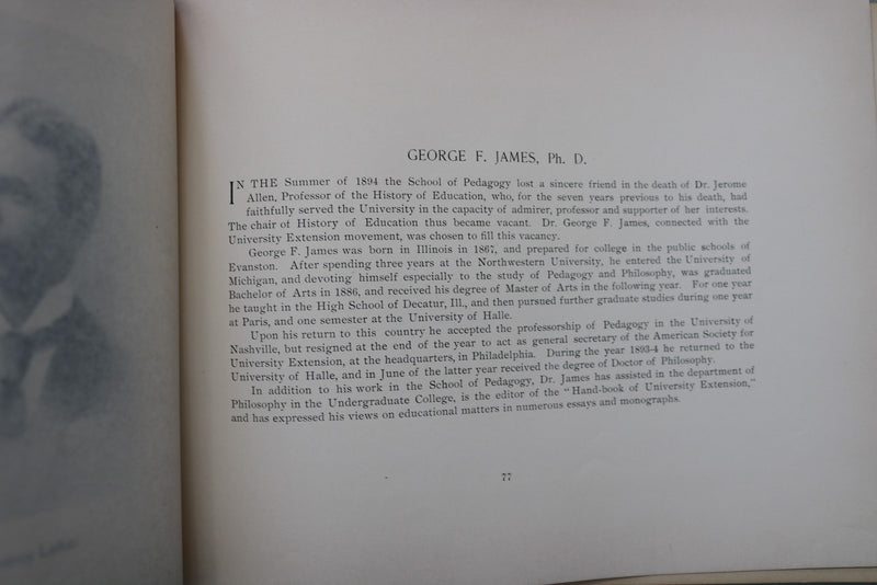 1896 THE VIOLET NEW YORK UNIVERSITY YEARBOOK - YB 3591