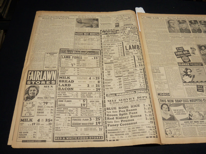 1938 SEPTEMBER 22 NEW BEDFORD STANDARD TIMES - 17 KILLED IN CAPE - NT 8910