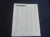 2000 NOV 4 FOOTBALL PROGRAM - WIDENER UNIV VS LEBANON VALLEY COLLEGE - SP 1217W