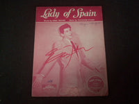 EDDIE FISHER LADY OF SPAIN AUTOGRAPHED SHEET MUSIC - AM 77
