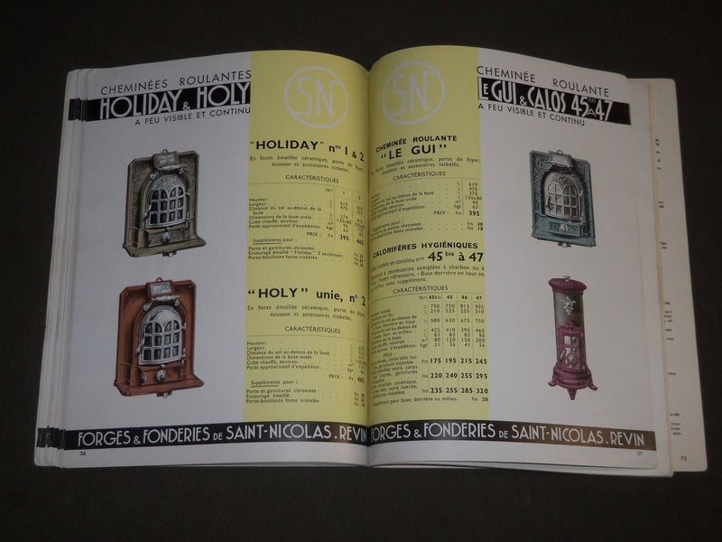 1936 ST. NICOLAS FORGES & FONDERIES FRENCH CATALOGUE - FR 346