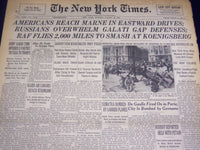1944 AUGUST 28 NEW YORK TIMES - AMERICANS REACH MARNE - NT 3716
