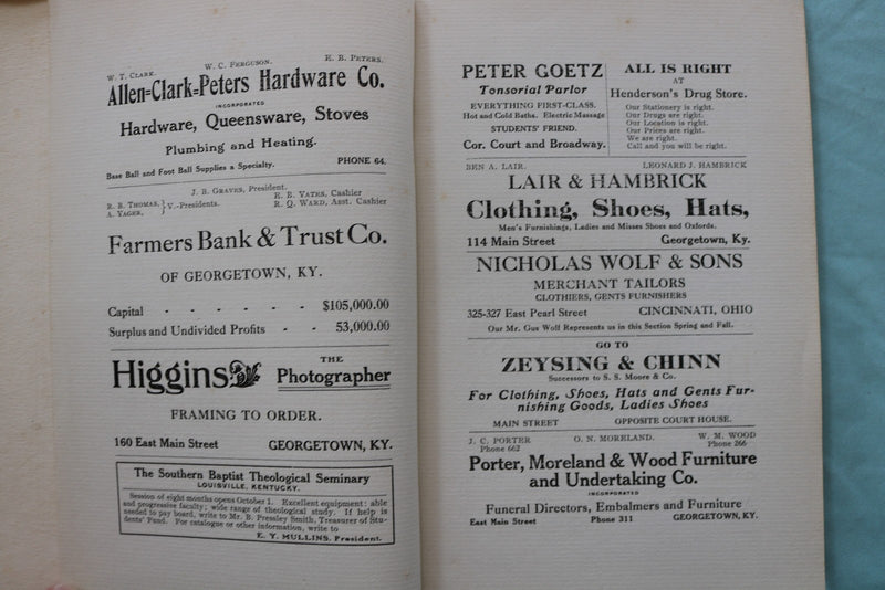 1911 APRIL THE GEORGETONIAN - GEORGETOWN COLLEGE - KENTUCKY - SOFTCOVER - K 3293
