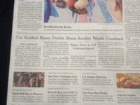 2021 FEBRUARY 24 NEW YORK TIMES - TIGER WOODS IN SERIOUS CAR CRASH
