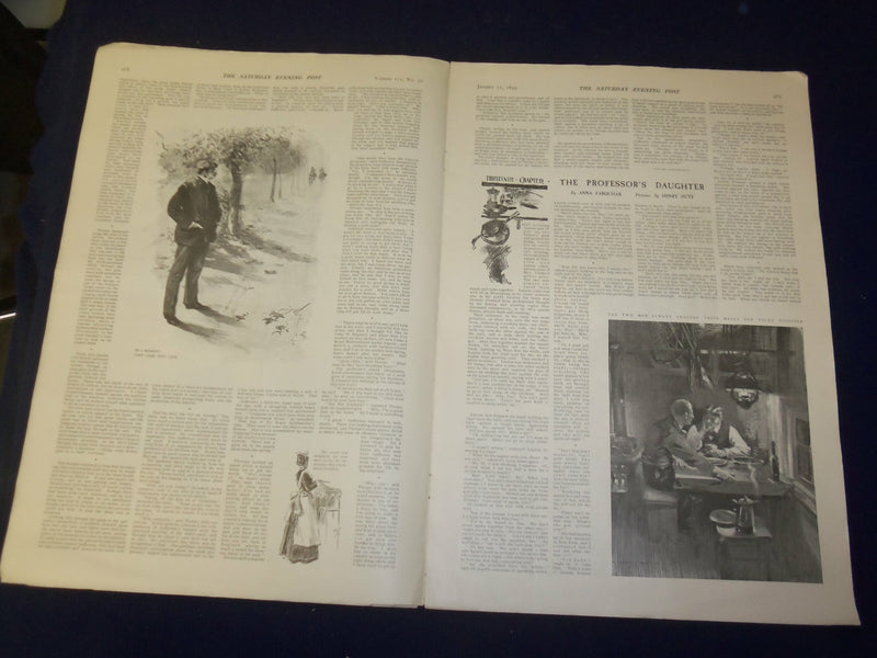 1899 JANUARY 21 THE SATURDAY EVENING POST MAGAZINE - NICE ILLUSTRATIONS - B 6691