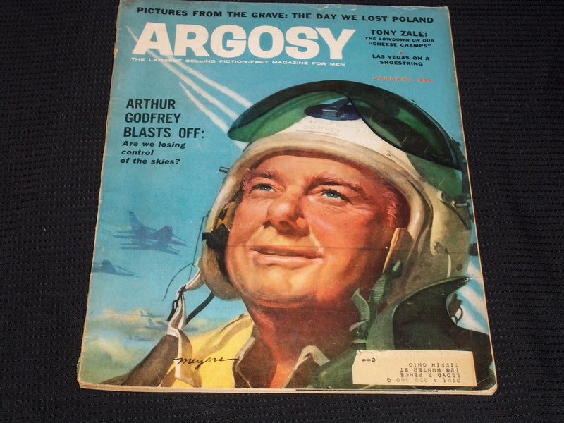 1959 JANUARY ARGOSY MAGAZINE - ARTHUR GODFREY FRONT COVER - E 5303