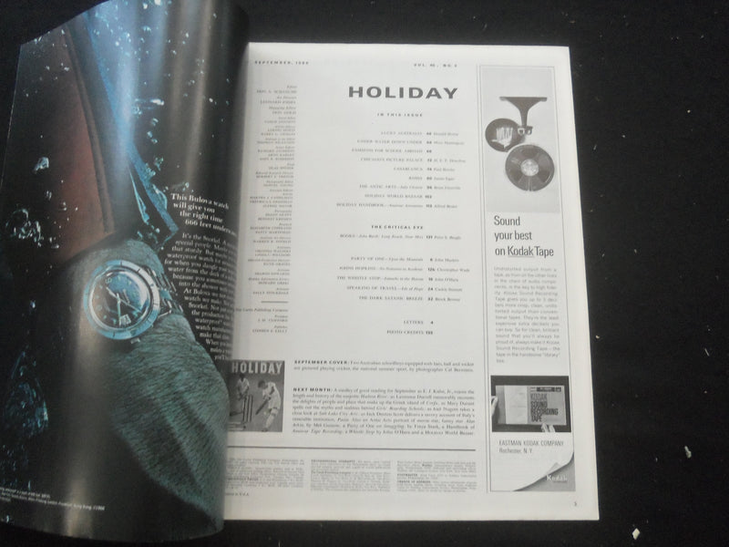 1966 SEPTEMBER HOLIDAY MAGAZINE - AUSTRALIA - BAHIA - CASABLANCA - SP 8618R