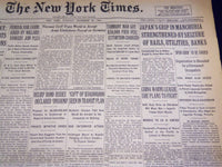 1931 DEC 22 NEW YORK TIMES - JAPAN'S GRIP IN MANCHURIA STRENGTHENED - NT 2229