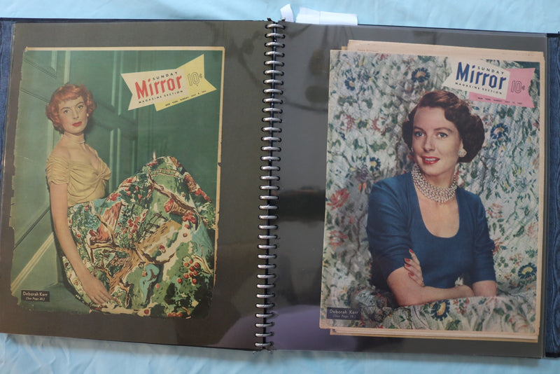 MOVIE STAR MAGAZINE PHOTOS SCRAPBOOK - GRACE KELLY- V. MAYO - DEBORAH KERR - #17