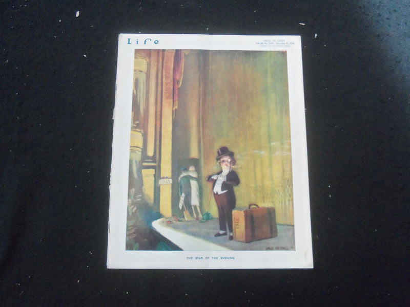 1914 DECEMBER 31 LIFE MAGAZINE - THE STAR OF THE EVENING - L 760N