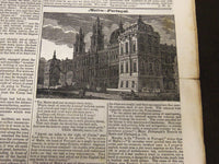 1836-1837 THE NATIONAL ATLAS & SUNDAY MORNING MAIL NEWSPAPER LOT OF 5 - NP 2056