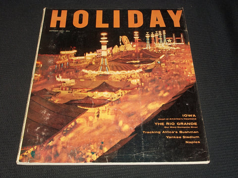 1956 OCTOBER HOLIDAY MAGAZINE - IOWA FRONT COVER - E 4555