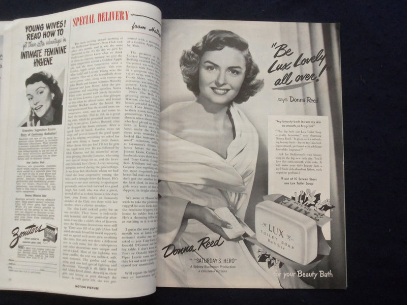 1951 APRIL MOTION PICTURE MAGAZINE - AVA GARDNER COVER - SP 4780S