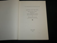 1967 NOTES ON PRINTS SOFTCOVER BOOK BY WILLIAM M. IVINS JR. - KD 6744