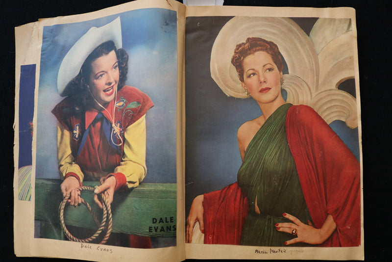 HUGE MOVIE STARS SCRAPBOOK - MARLENE DIETRICH - GARY COOPER - E 24936