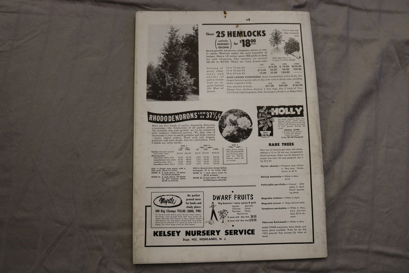 1953 SEPTEMBER HORTICULTURE MAGAZINE - BEAUTIFUL SCENERY COVER - ST 1015P