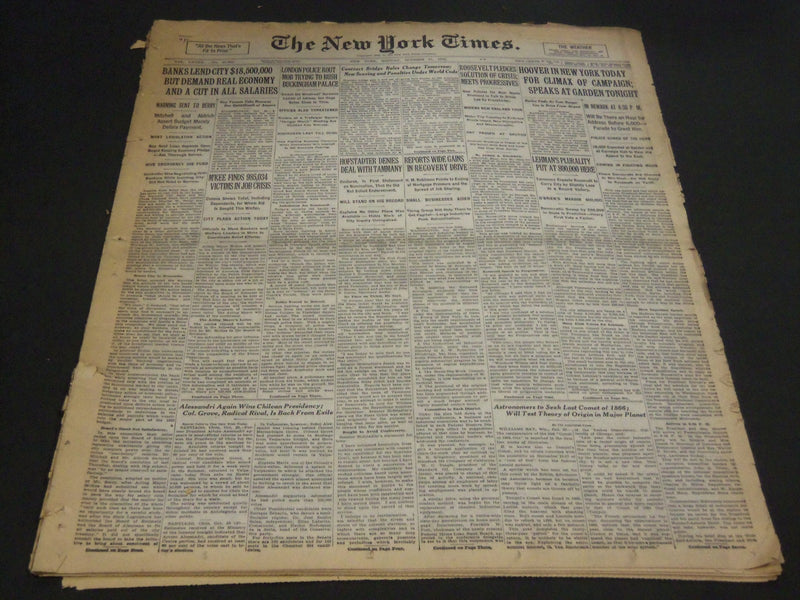 1932 OCTOBER 31 NEW YORK TIMES - CONTRACT BRIDGE RULES CHANGE TOMORROW - NT 4981