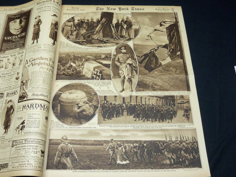 1918 FEBRUARY 24 NEW YORK TIMES PICTURE SECTION - VERNON CASTLE - NT 8811