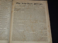 1823-1824 NEW YORK MIRROR AND LADIES GAZETTE BOUND VOLUME NO. 1 - R 89F