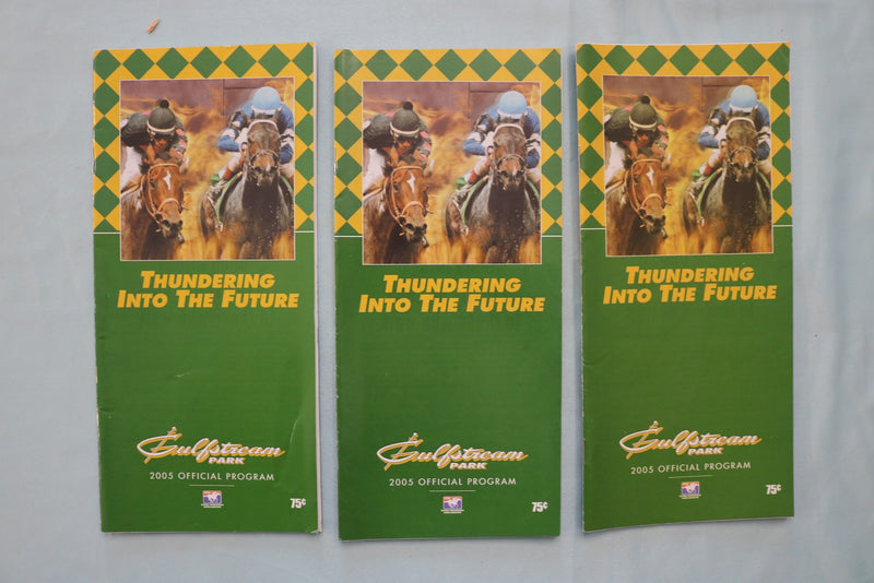 1985-2007 GULF STREAM PARK HORSE RACING PROGRAMS - LOT OF 62 - O 3957