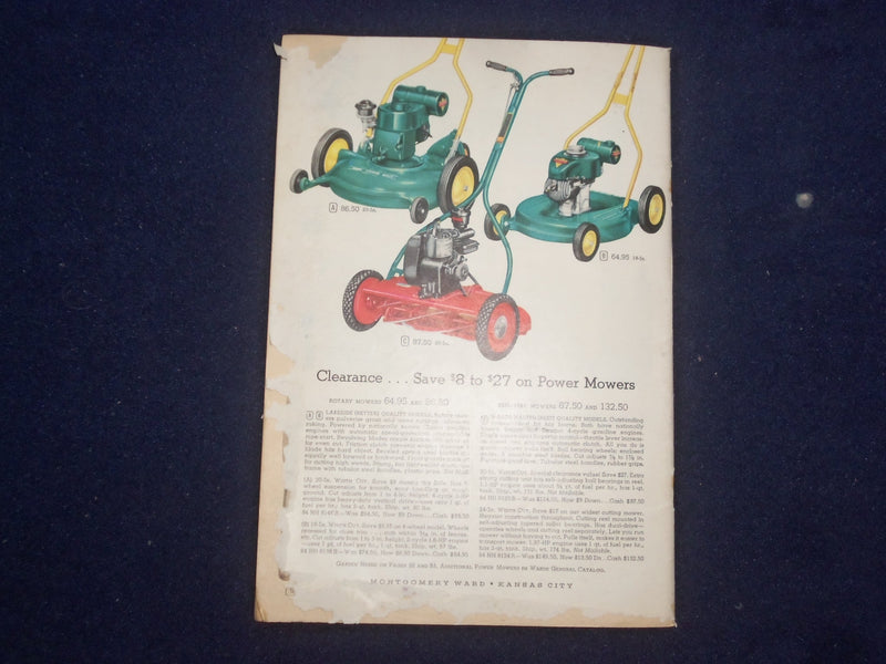 1954 MONTGOMERY WARD JUNE-JULY SALE BOOK CATALOG-SOFTCOVER -KANSAS CITY - J 9318