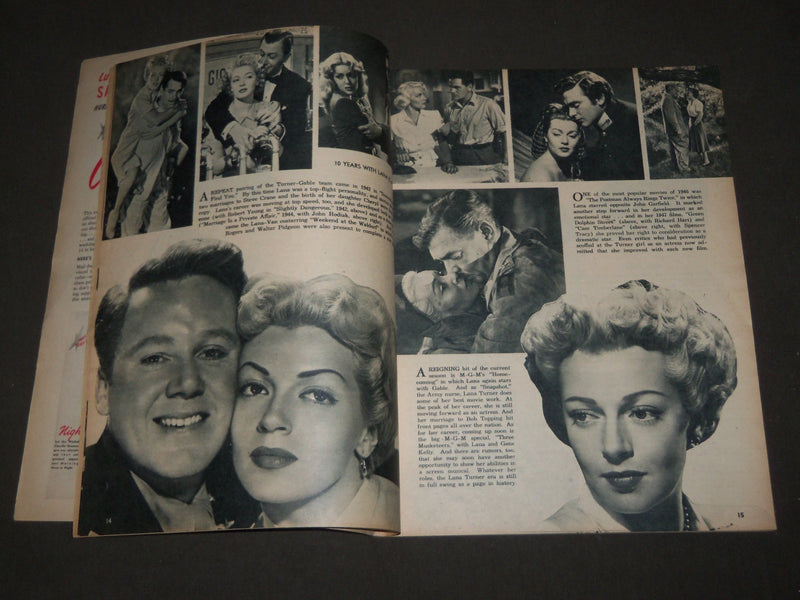1948 SEPTEMBER MOVIE PLAY MAGAZINE - LANA TURNER COVER - GREAT PHOTOS - M 167
