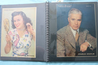 MOVIE STAR COLOROTO MAGAZINE SCRAPBOOK -CLAUDETTE COLBERT-PERRY COMO-CROSBY - #9