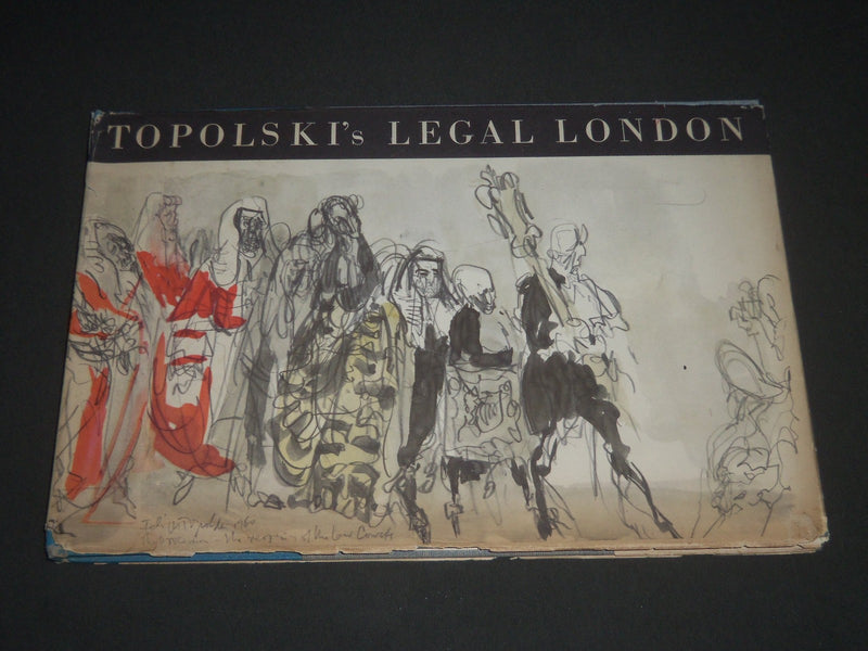 1961 TOPOLSKI'S LEGAL LONDON BY FRANCIS COWPER HARDCOVER BOOK - I 1207