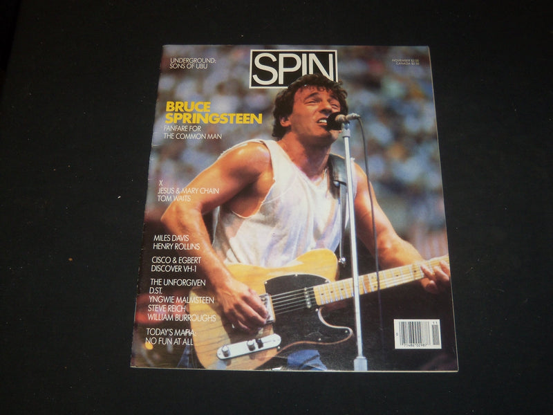 1986 NOVEMBER SPIN MAGAZINE - BRUCE SPRINGSTEEN COVER - GREAT PHOTOS - SP 4133