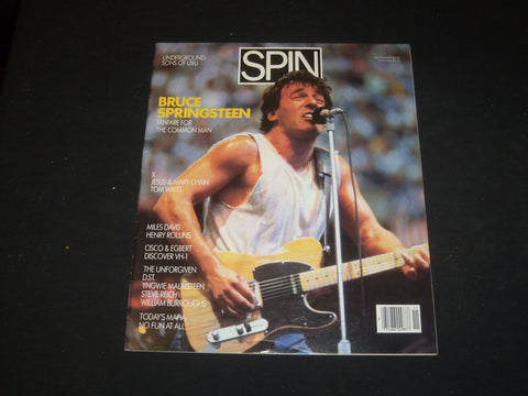 1986 NOVEMBER SPIN MAGAZINE - BRUCE SPRINGSTEEN COVER - GREAT PHOTOS - SP 4133