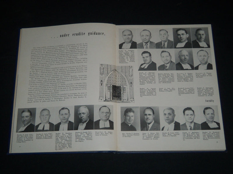 1949 EXPLORER LA SALLE COLLEGE YEARBOOK - PENNSYLVANIA - NICE PHOTOS - YB 1706