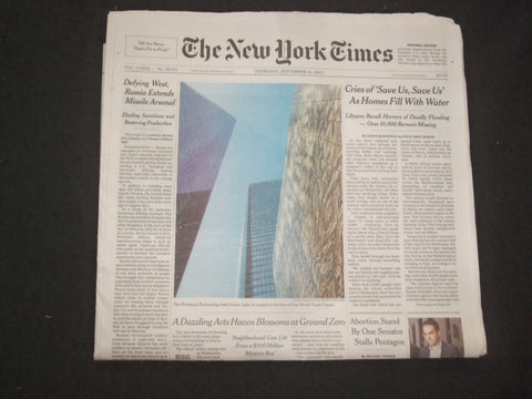 2023 SEPTEMBER 14 NEW YORK TIMES - DEFYING WEST, RUSSIA EXTENDS MISSLE ARSENAL